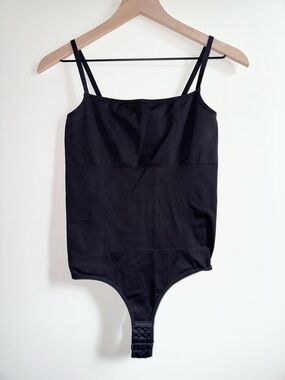 Nebility Stretch Shapewear Spaghetti Strap Black Bodysuit Women’s Size XL